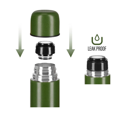 Thermos 1000 ml Green – Insulated Travel Flask