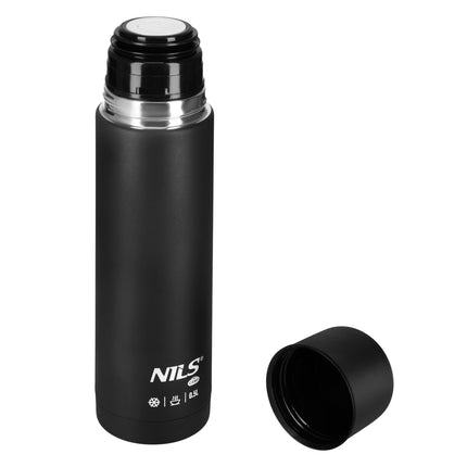 Thermos 500ml Black – Insulated Travel Flask