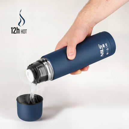 Thermos 500ml, Blue, Ideal for Travel
