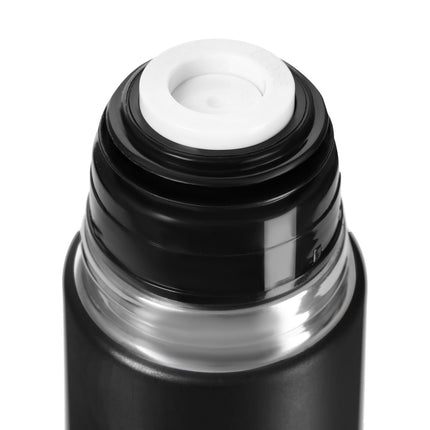 Thermos Flask 1000ml, Black, Insulated Travel Mug