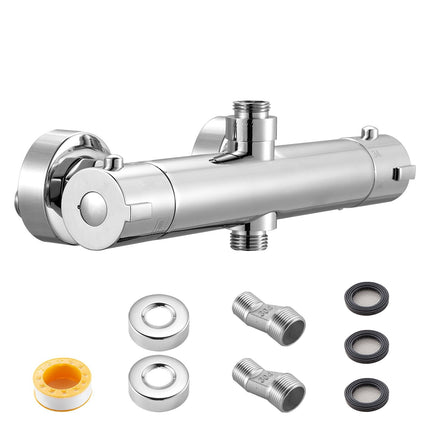 Thermostatic Shower Valve, 38C Safety Lock, Brass