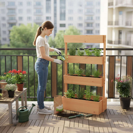 Tiered Planter for Herbs, Vegetables & Flowers