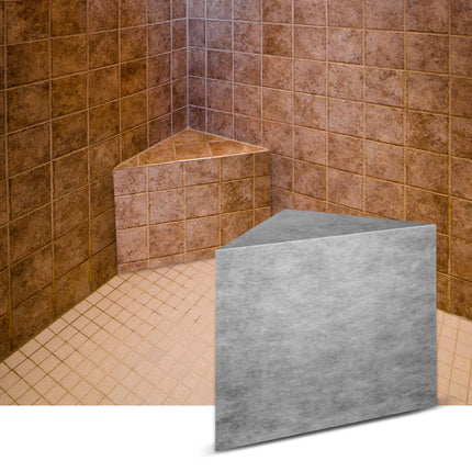 Tileable Shower Corner Bench, 22.4x16x20, 440 lb
