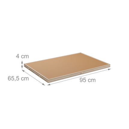 Tilting puzzle board with 4 compartments