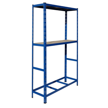 Tire Rack, Steel 2-Shelf, Adjustable Spacing