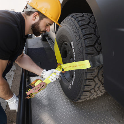 Tire-Style Tow Dolly Ratchet Straps, 4 Pack, 2 x 120 In