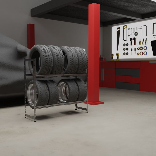 Tire rack for 8 wheels