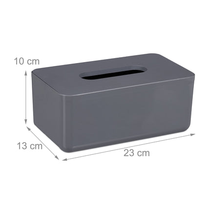 Tissue box with bamboo lid