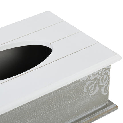 Tissue box with lid