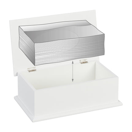 Tissue box with lid