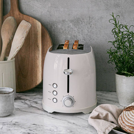 Toaster 2 slices 800W BR610 Creme White Series