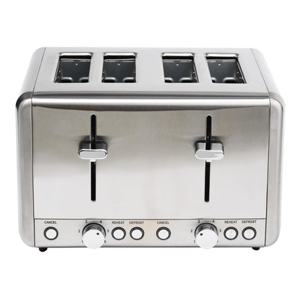Toaster 4 slices 1000W BR420 Stainless