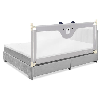 Toddler Bed Rail, Adjustable Height, 175 cm, Gray