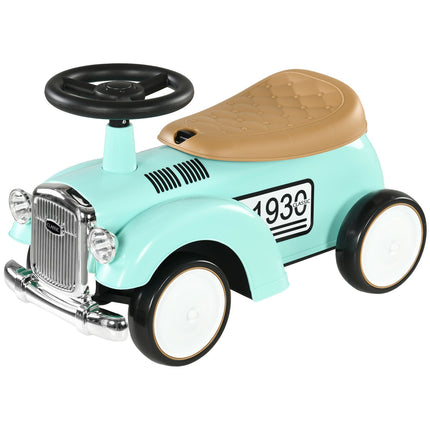Toddler Ride-On Car with Storage, Anti-Tip Safety, Green