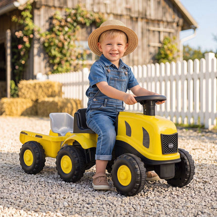 Toddler Ride-On Push Car with Trailer, Ages 18-36 Months
