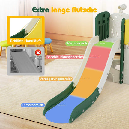 Toddler Slide Set with Climbing Frame & Tunnel – 9-in-1 Indoor Playground