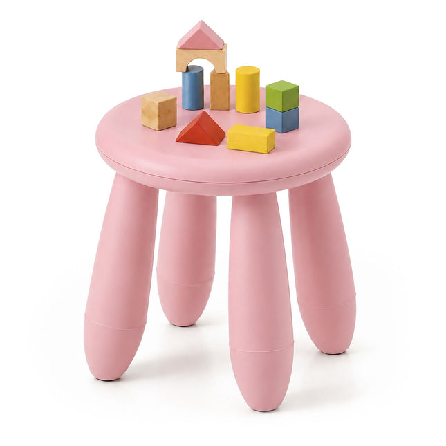 Peuterstoel, roze plastic – 26 x 28 cm