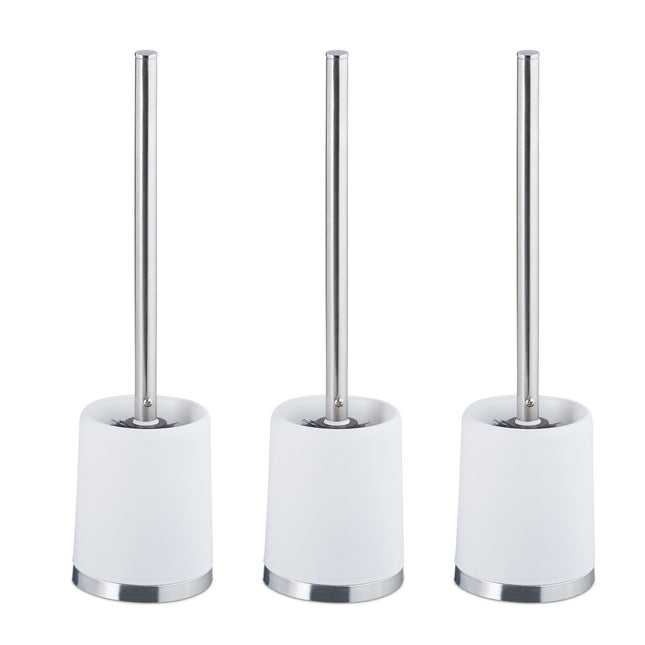 Toilet Brush Set with Holder – 3 Pack