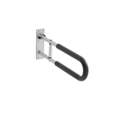 Toilet Grab Bar, Flip-Up U-Shaped 23.8 In, 300 lb
