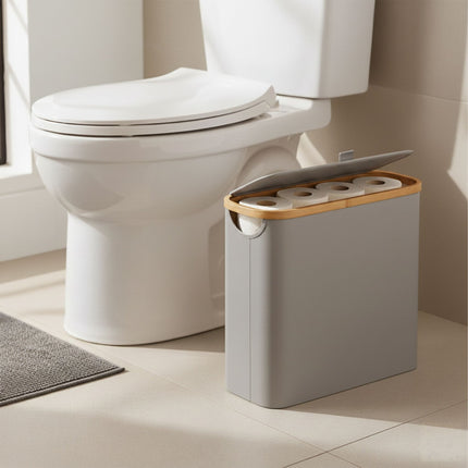 Toilet Paper Holder, Fabric, Holds 12 Rolls