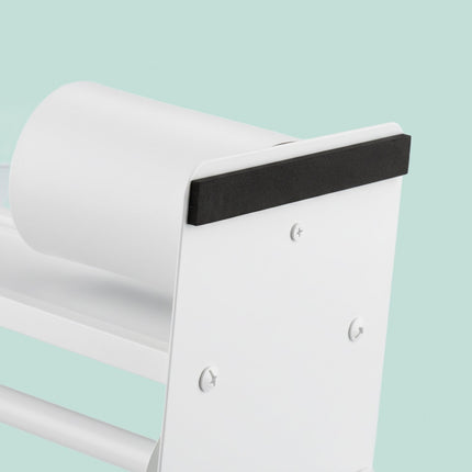 Toilet Paper Holder with Shelf – Metal & Bamboo