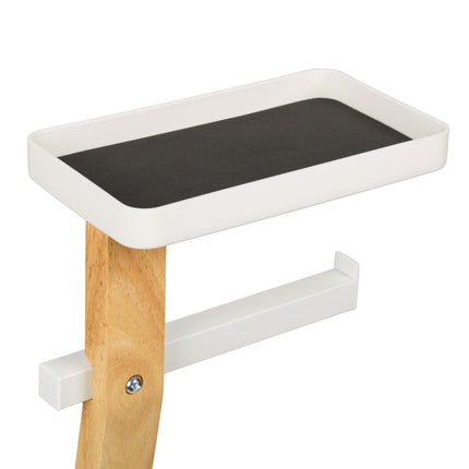 Toilet Roll Holder & Brush Set with Shelf