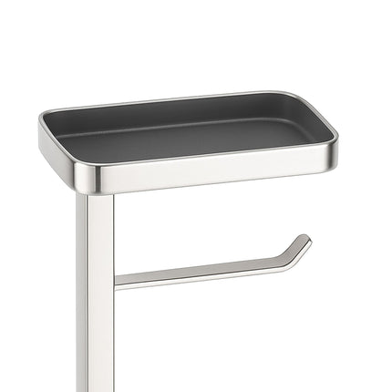 Toilet Roll Holder Set with Brush and Shelf