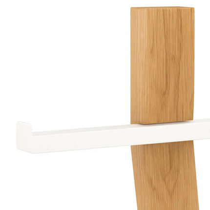 Toilet Roll Holder and Brush Set, Wood and Metal
