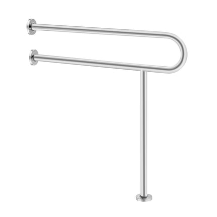 Toilet Safety Rail, 31.5 in U-Shaped, 304 Steel, 300 lb