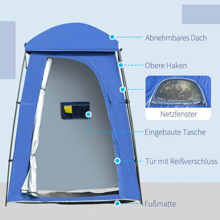 Mobile shower and changing tent for 1-2 people, UPF 50+