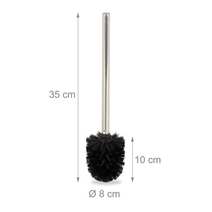 Toilet brush, set of 3, black