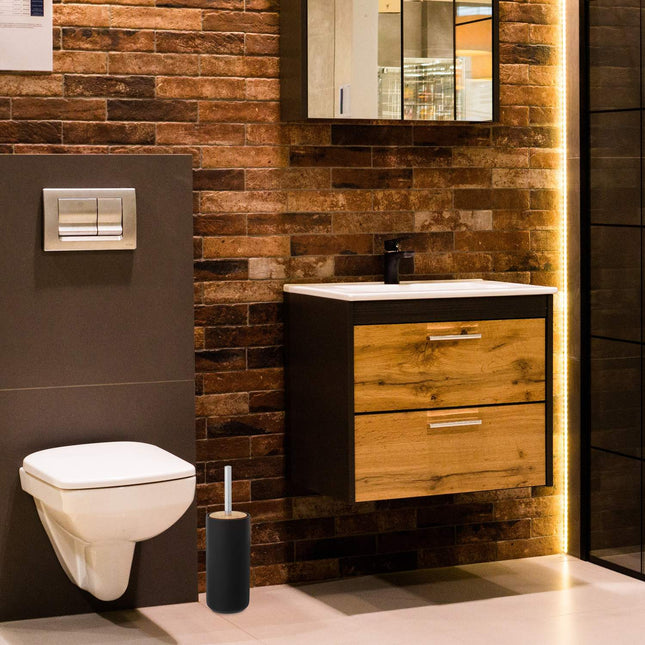 Toilet brush with holder