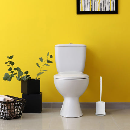 Toilet brush with wall bracket