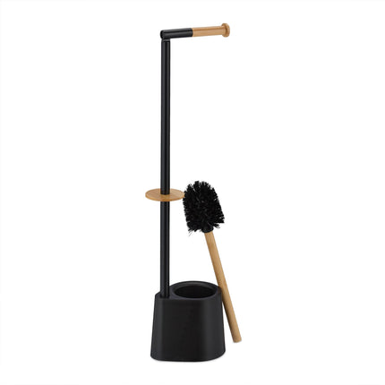 Toilet chair in bamboo and stainless steel