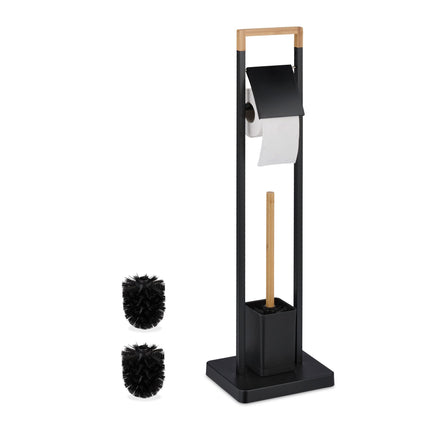 Toilet chair in bamboo and stainless steel
