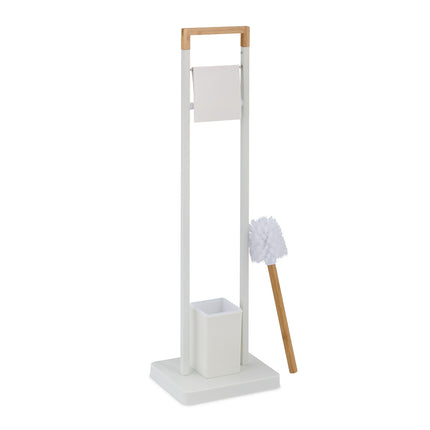Toilet chair in bamboo and stainless steel