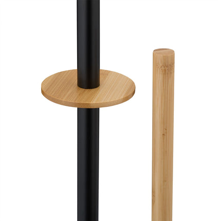 Toilet chair in bamboo and stainless steel
