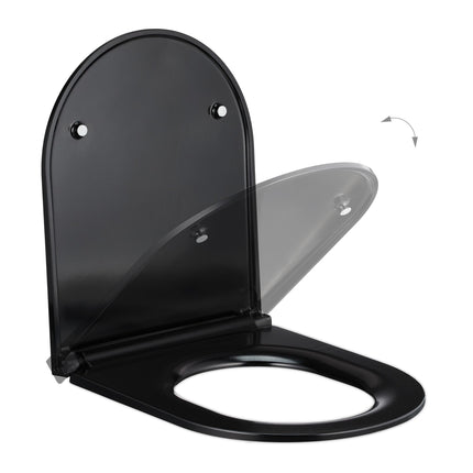 Toilet lid with soft-closing mechanism