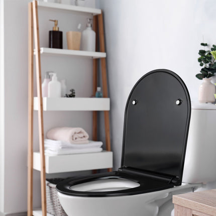 Toilet lid with soft-closing mechanism