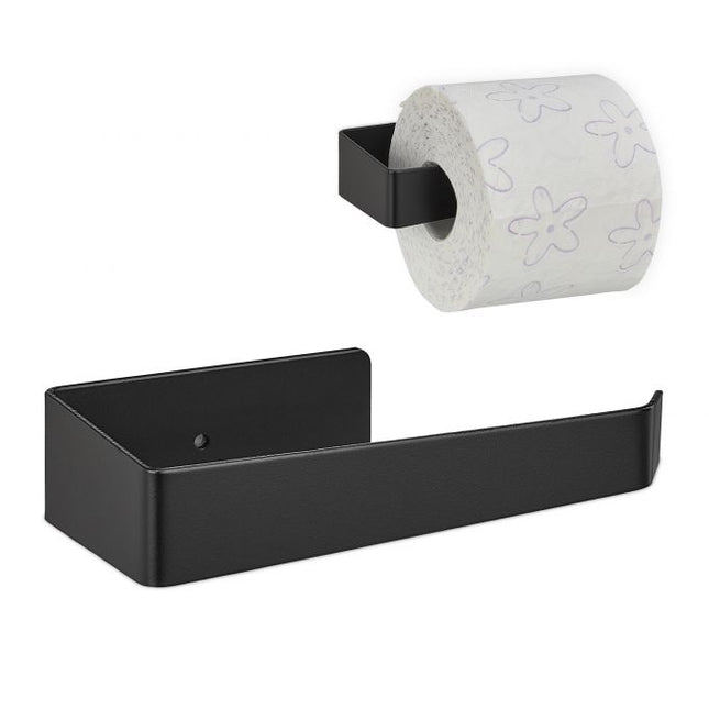 Uchwyt na papier toaletowy w kolorze czarnym