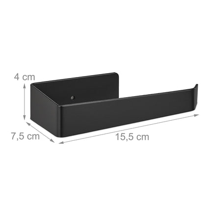 Toilet paper holder in black
