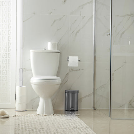 Toilet roll holder without drilling