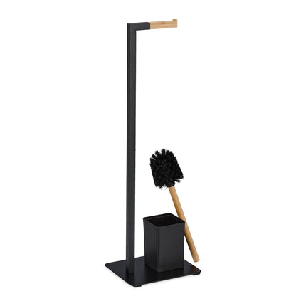 Toilet seat in bamboo and stainless steel