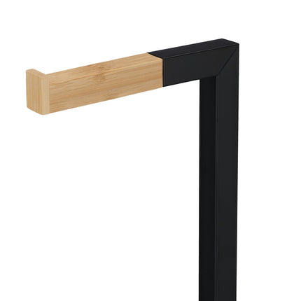 Toilet seat in bamboo and stainless steel