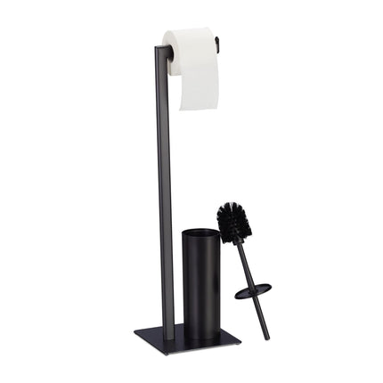 Toilet seat in matt black