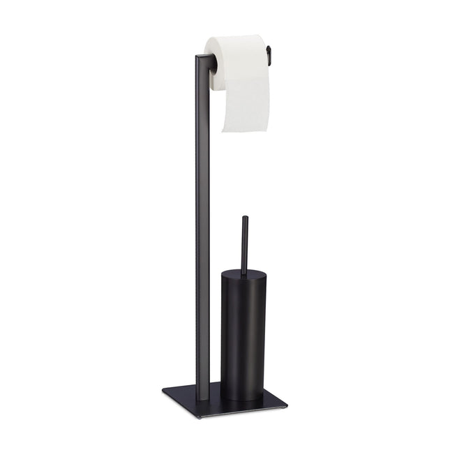 Toilet seat in matt black