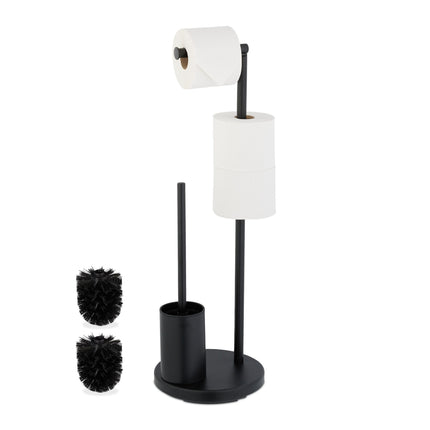 Toilet set with paper holder