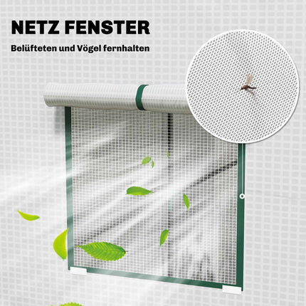 Tomato Greenhouse with Roll-Up Door, 196 x 77 x 197 cm