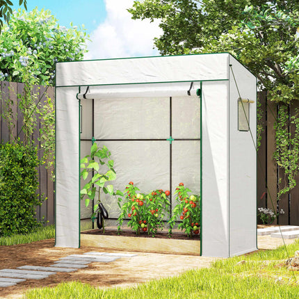 Tomato Greenhouse with Roll-Up Door, 196 x 77 x 197 cm