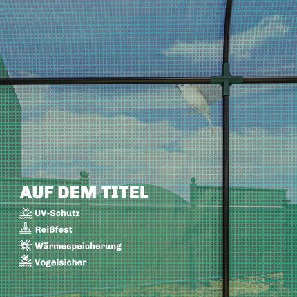 Tomato Greenhouse with Roll-Up Door, Mesh Windows, 170x68x200 cm